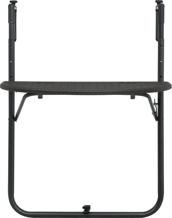 Tavolo sospeso su balcone in legno 60x44,5cm - Defora Home