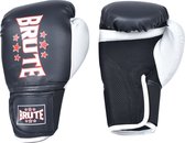 Brute Junior Kick Bokshandschoenen - Kickboks handschoen 12oz – Zwart - Polyester – Klittenbandsluiting - Injection Mold