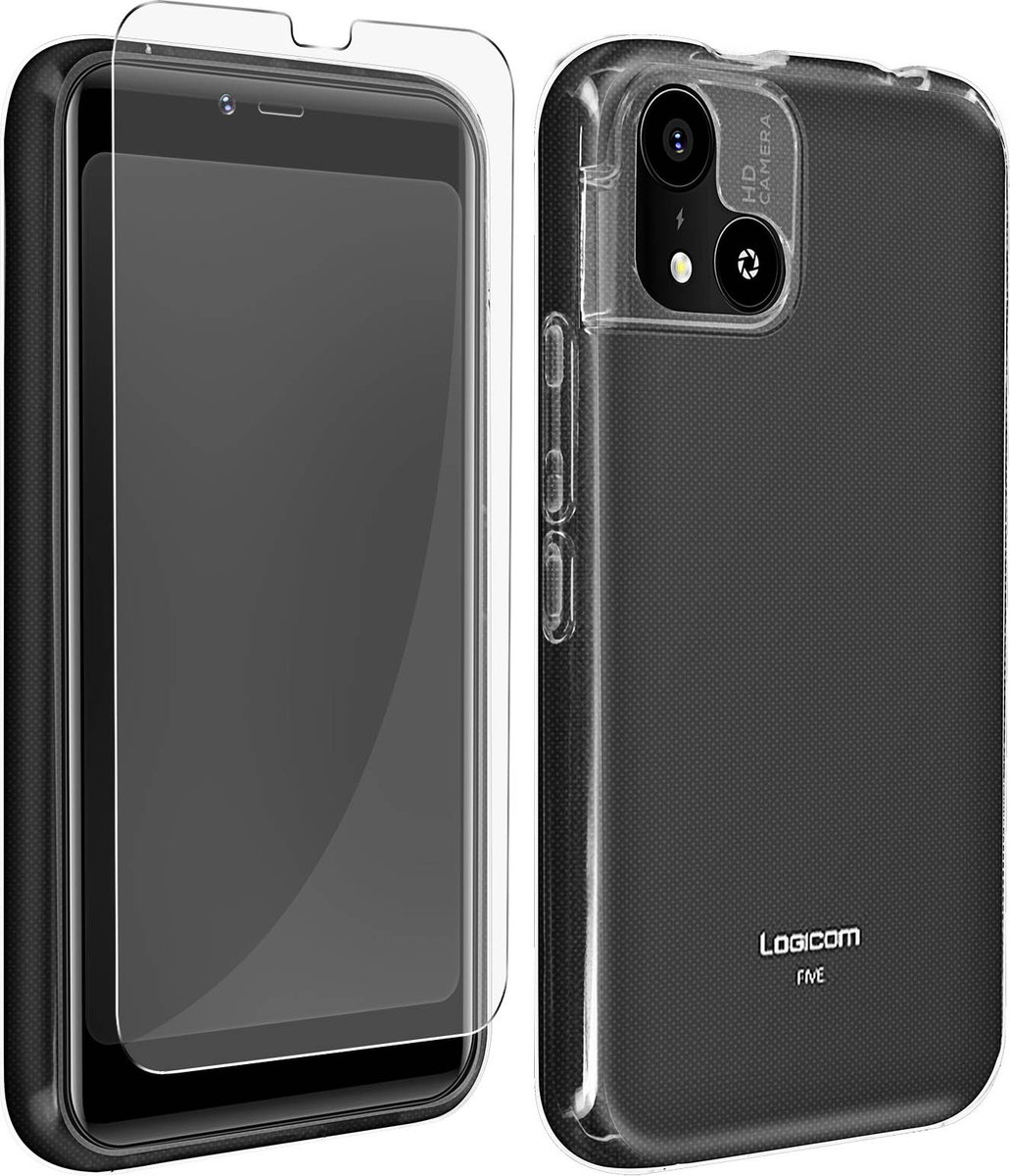 Bigben Connected, Logicom Vijf Flexibel 2 in 1 Accessoires Pakket, Transparant