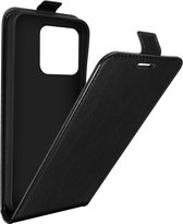 Case geschikt voor Xiaomi 13 Pro Magnetische Verticale Flip Kaarthouder zwart