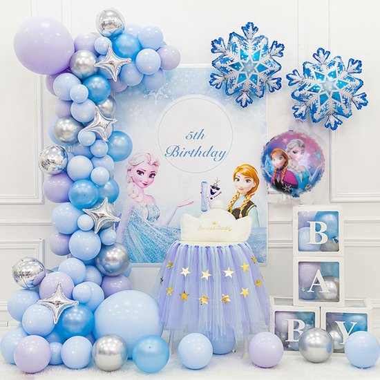 Beschietingen Bederven Gelovige Frozen Ballonnen | Feestversiering / Verjaardag Versiering - Feestpakket  104 stuks -... | bol.com