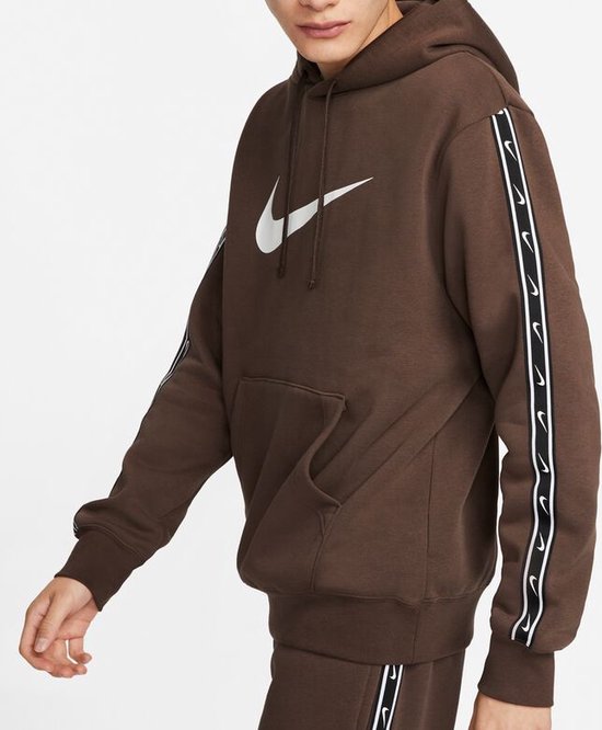 Nike Sportswear Repeat Fleece Hoodie - Bruin - Maat L