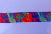 Lint grosgrain regenboog kleuren kleurrijk 3,8 cm polyester