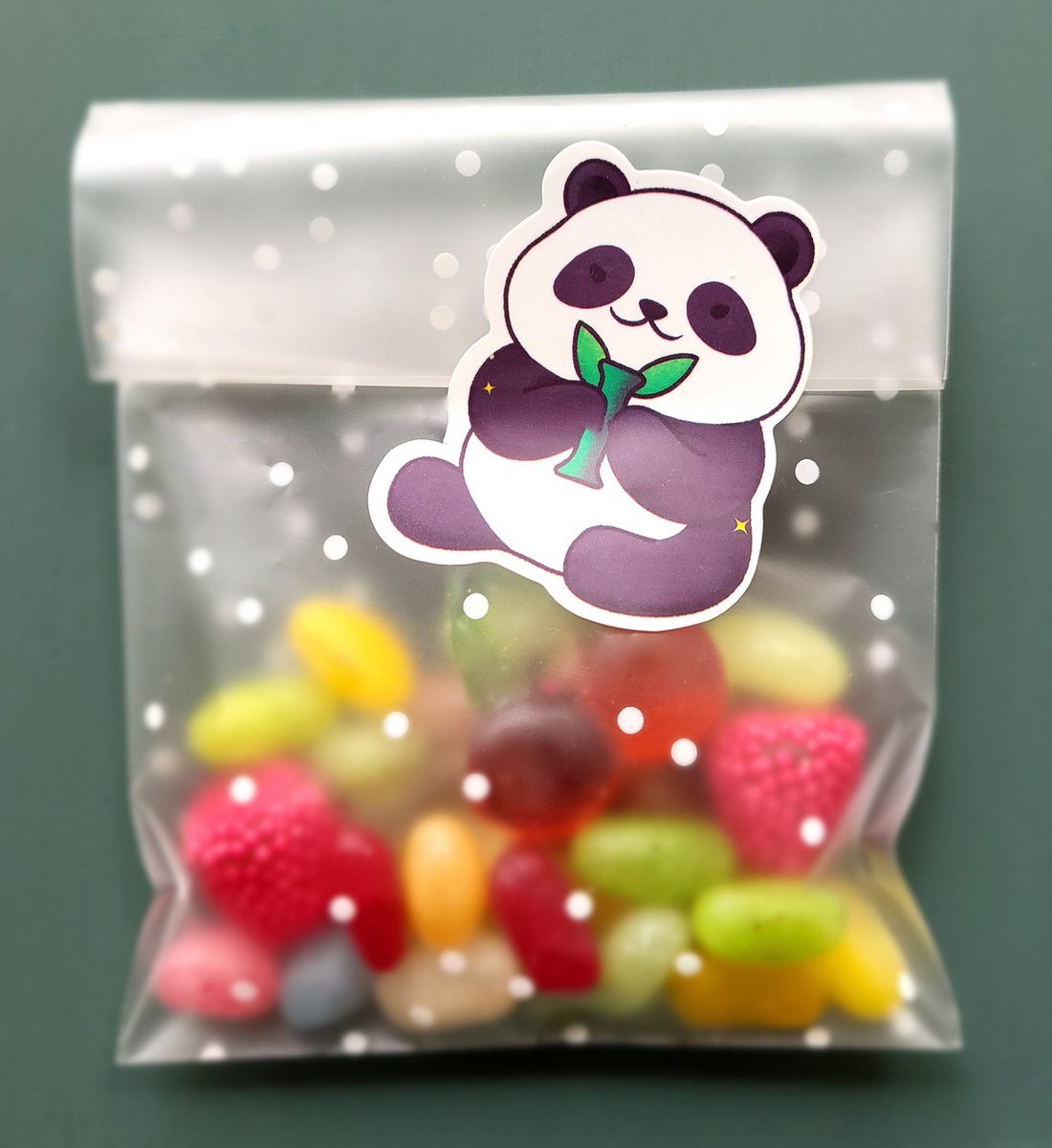 Uitdeelzakjes- Panda Traktatie- School Traktaties- Schattige Panda's- Stickers- Snoepzakjes