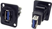 XLR-adapter USB 3.0-A-bus naar USB 3.0 A-bus Adapter, inbouw CP30205N CP30205N Cliff 1 stuk(s)