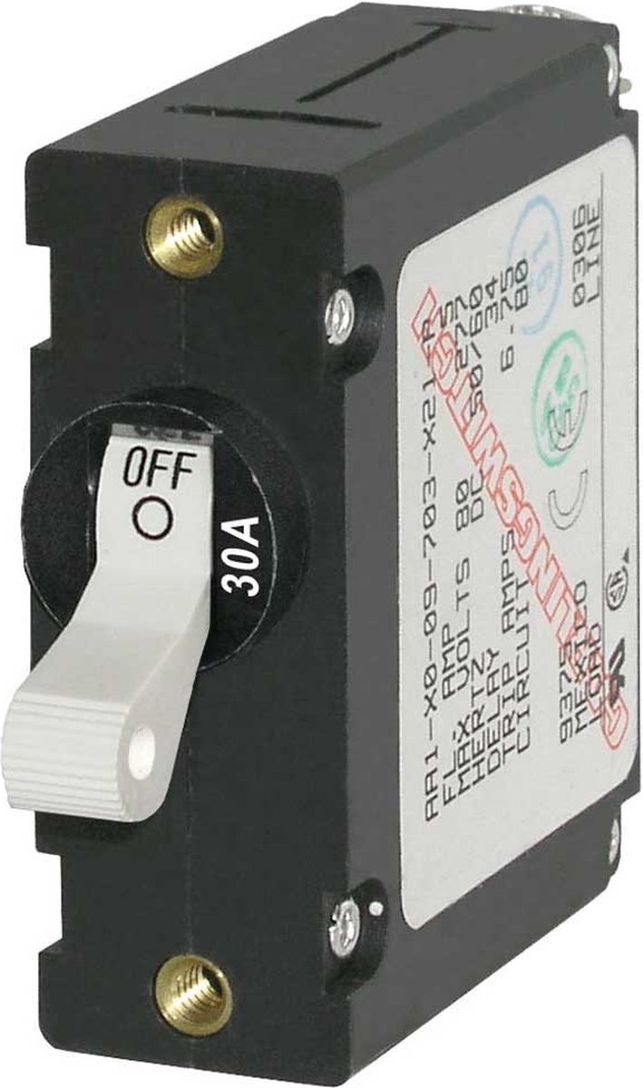 Magnetische stroomonderbreker Serie A (stroom: 30 Amp) wit (BS7222)