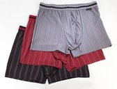 Boxershorts 3 stuks verschillende kleuren gestreept maat M