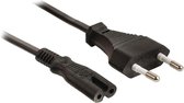 Euro Power Cable Straight Euro Male - IEC-320-C7 1.50 m Black