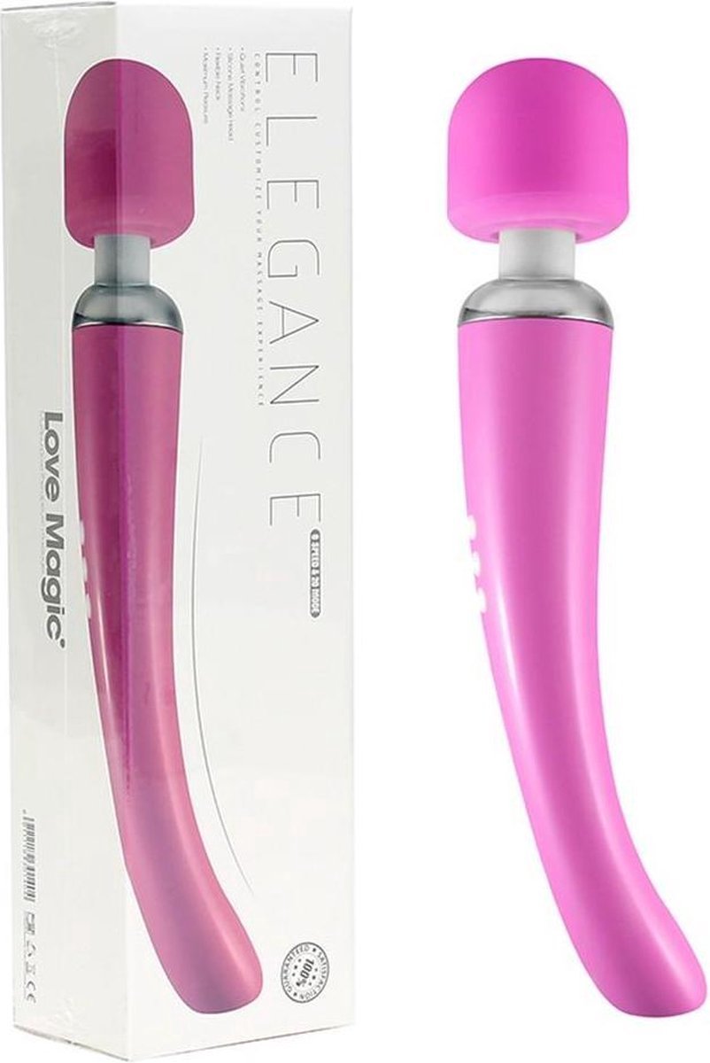 Love Magic Elegance vibrating wand USB wireless hotpink