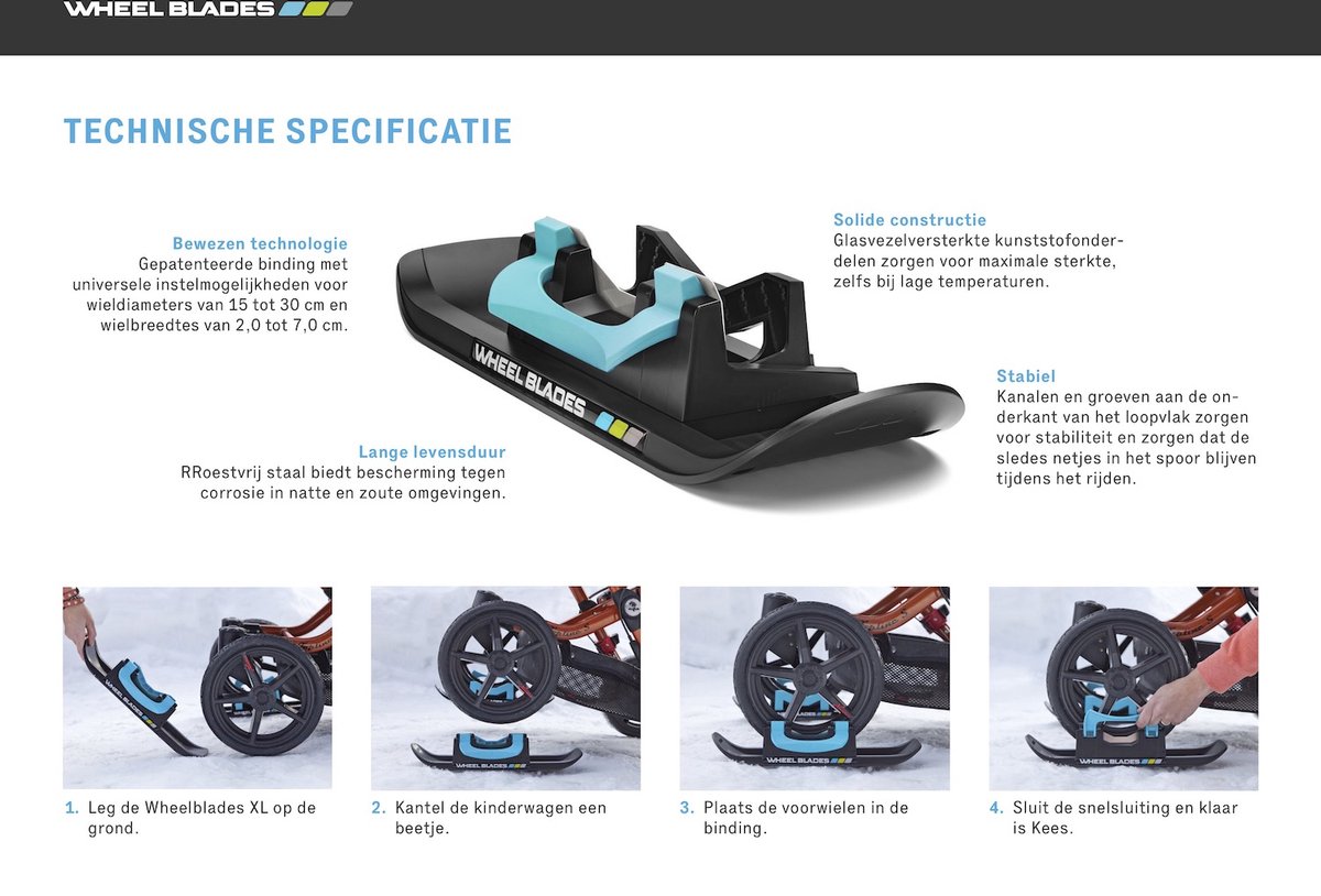 Wheelblades Poussette de ski XL - acheter sur Galaxus