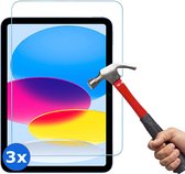 Arara Screenprotector Geschikt voor iPad 2022 (10e Generatie - 10.9 inch) Screenprotector gehard glas tempered glass bescherming - 3 Stuks - Arara