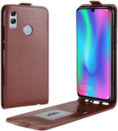 Huawei P Smart (2019) Verticaal Flip Hoesje Bruin