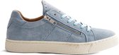 NoGRZ G.Leoni - Leren dames sneakers - Lichtblauw - Maat 36