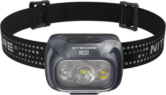 Nitecore NU31 Hoofdlamp Oplaadbaar Slate Grey