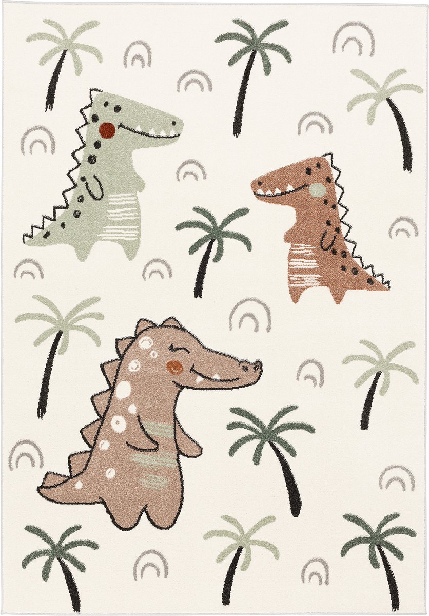 Pergamon Kindertapijt Softstar Kids Funny Dinos Mulit