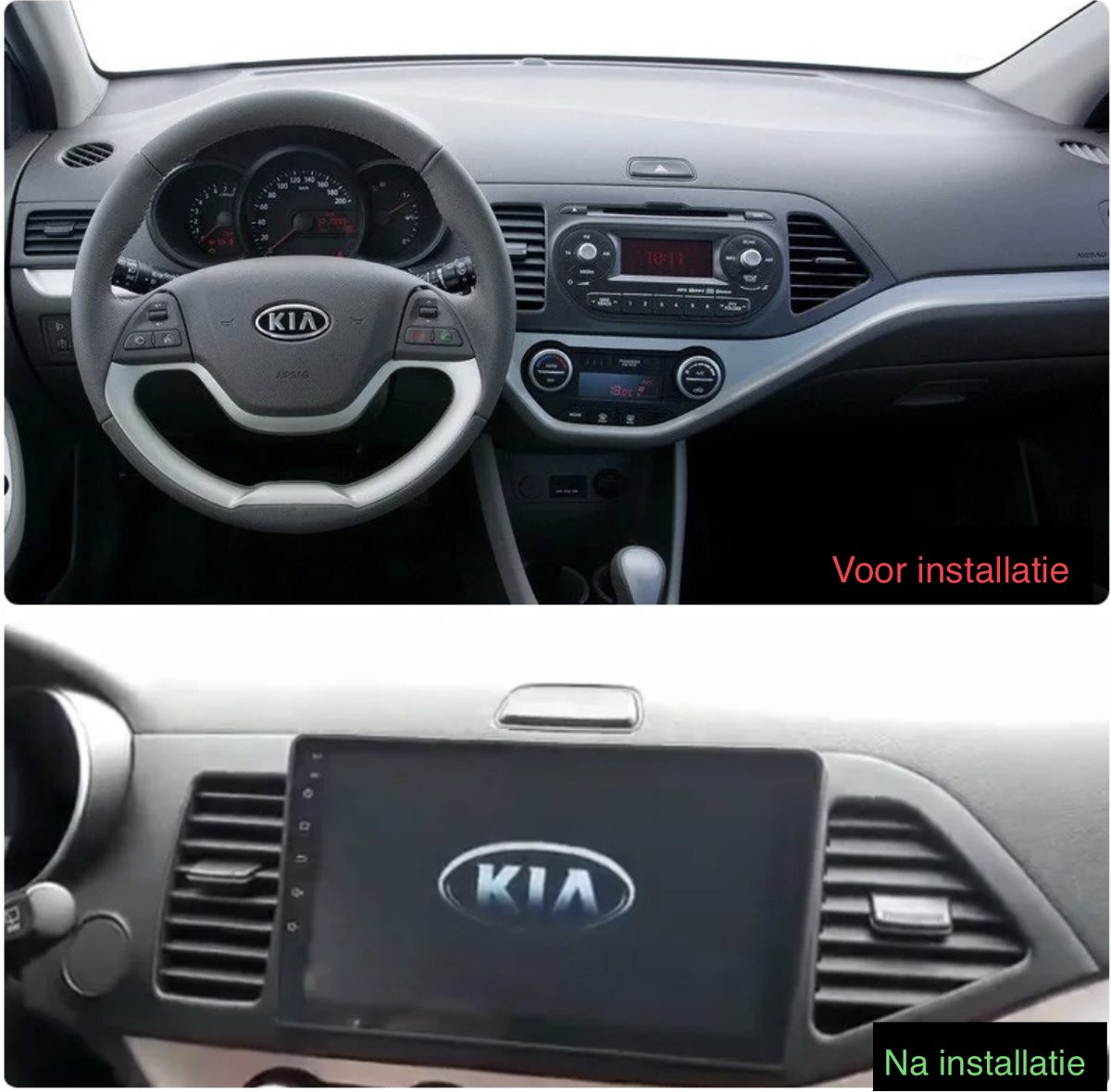 Autoradio 9 inch voor Kia Picanto 2G+32G Android 12  CarPlay/Auto/WIFi/RDS/DSP/NAV | bol.com