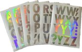 Afecto plakletters holografische plakletters | alfabet stickers | met tekens | hoogte 6,5 cm