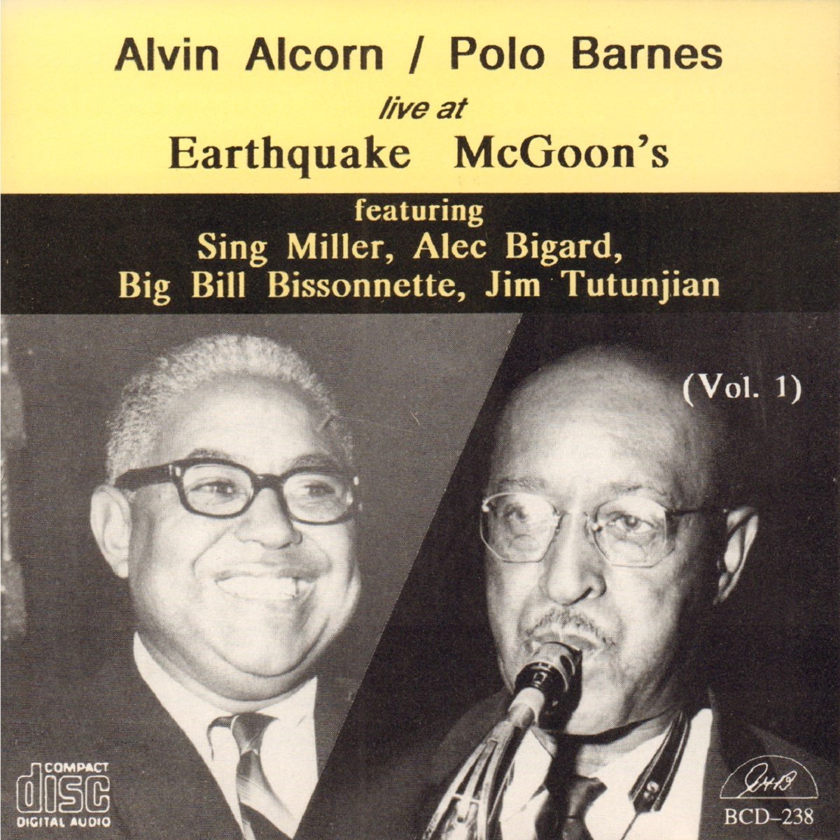 Alvin Alcorn & Polo Barnes - Live At Earthquake McGoon's Vol. 1 (CD)