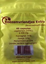Boezemvriendjes Extra (Fenegriek, Galega, Mariadistelzaad) - 40 caps vegatarisch à 450 mg