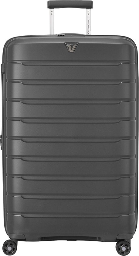 Monzana® Hardshell koffer, Butterfly Trolley, reiskoffer, koffer M, L, XL, 4 wielen, Wit met design -XL, XL - 98 Liter