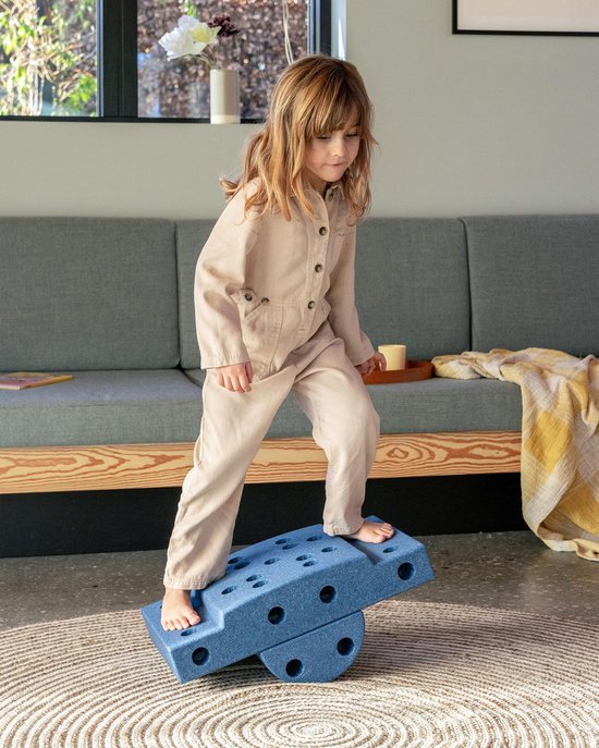 Modu Curiosity Kit - Zachte blokken- 13 onderdelen- Open Ended speelgoed -Speelgoed 1 -2-3 jaar - Deep Blue / Sky Blue van Modu — afbeelding 4