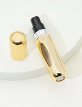 Parfum - Flesje - Parfumverstuiver - Navulflesje - Navulbaar - Verstuiver - Reisflesje - Mini - Voor onderweg - 5ML - Goud