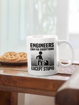 Rick & Rich Mok - Mok Engineers Fix Everything - Mok Engineer - Mok met opdruk - Grappige Mok - Witte koffie mok bedrukt - Witte thee mok - Mug quote - Mok met quote - Cadeau voor man - Cadeau voor vrouw