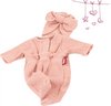 Götz poppenkleding voor babypop 30-33cm (SM) warm huispak met ruches