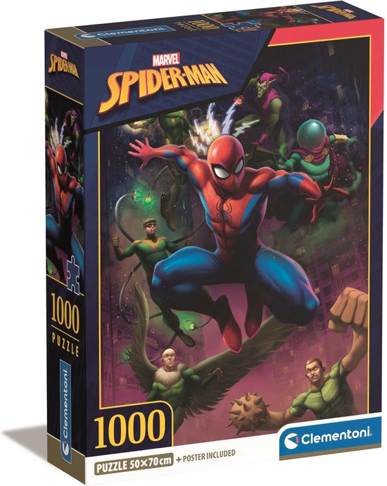 Spiderman - Puzzle Enfant Spider-Man Double face 60 Pièces 70 x 1