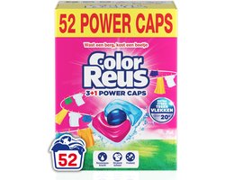 Color Reus Power Cap - Wasmiddel Capsules - Gekleurde Was - Voordeelverpakking - 52 Wasbeurten