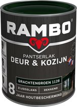 Rambo Pantserlak Deur & Kozijn Zijdeglans Dekkend - Goed Reinigbaar - Grachtengroen - 0.75L