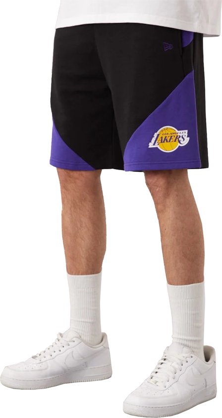 New Era NBA Team Los Angeles Lakers Short 60284721, Mannen, Zwart, Shorts, maat: L