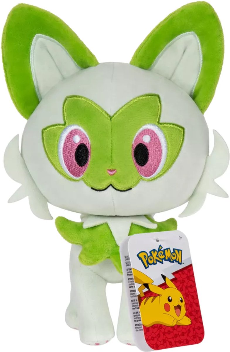 Pokémon Pluche - Sprigatito 20 cm — afbeelding 4