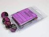 Afbeelding van het spelletje Chessex Gemini Black-Purple/gold D10 Dobbelsteen Set (10 stuks)