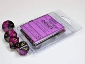 Set de dés Chessex Gemini Noir-Violet/Or D10 (10 pièces)