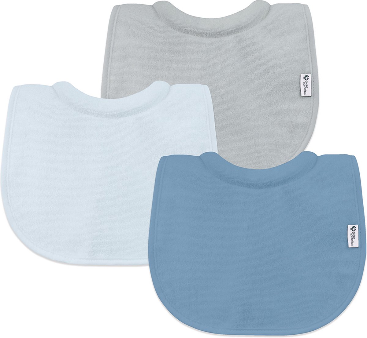 Goedkoopste green sprouts - badstof melk-opvangslabben (3 stuks) - blueberry lichtblauw grijs (0-6m