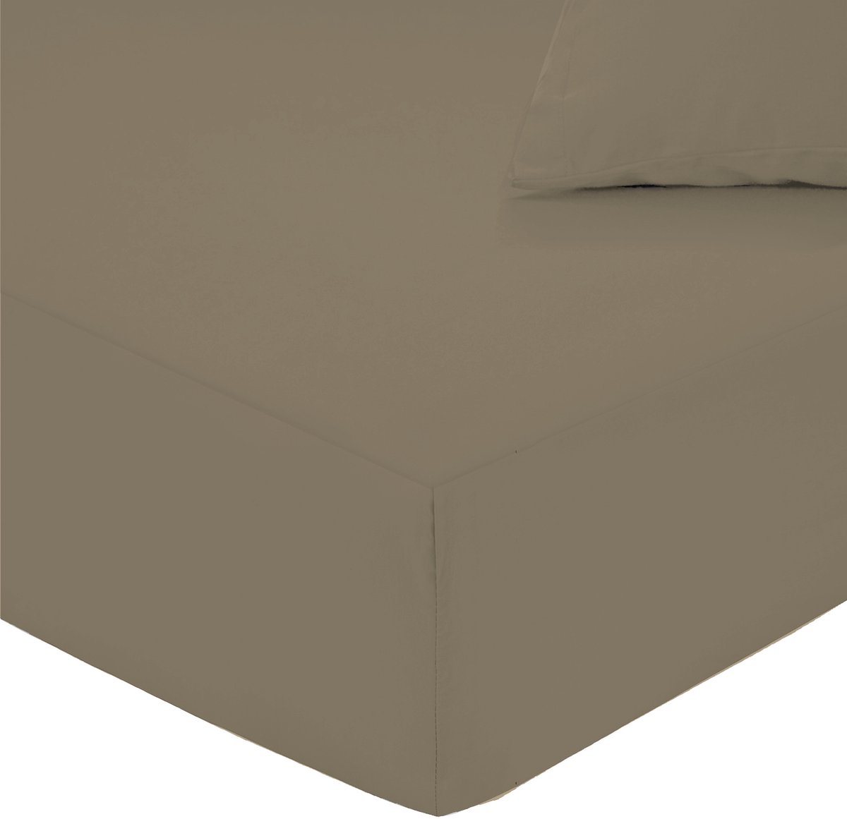 Hoeslaken jersey Katoen 160x200 - Taupe