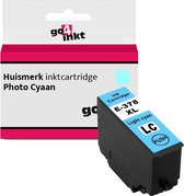 Go4inkt compatible met Epson 378XL lc inkt cartridge licht cyaan