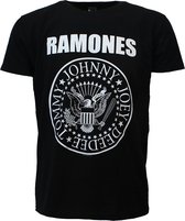 T-shirt The Ramones Presidential Seal Zwart - Merchandise Officielle