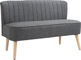 Bol.com HOMCOM - 2-Zitsbank - zachte bekleding - duurzaam - stevig aanbieding