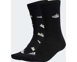 adidas Sportswear Run x Ultraboost Shoe Love Graphic Sokken 2 Paar – Unisex – Zwart – 40-42