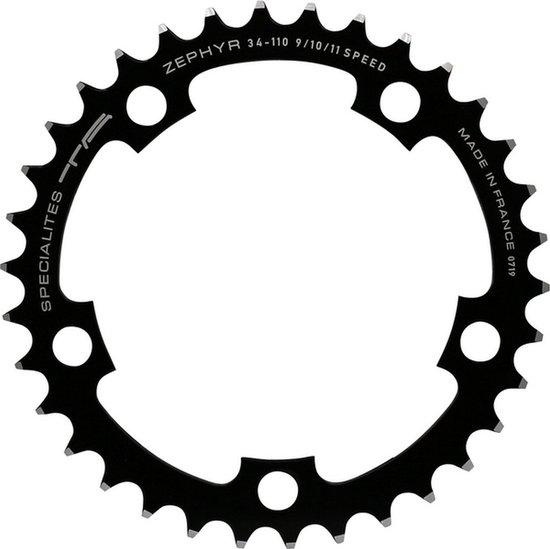 Plateau Specialités TA HORUS Noir 135mm - 42 Dents - Vélo Route/course