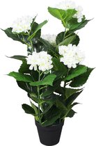 vidaXL - Kunst - hortensia - plant - met - pot - 60 - cm - wit
