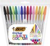 BIC Cristal Multicolour Balpennen Brede Punt (1.6 mm) - Verschillende Kleuren - Pak van 15 Stuks