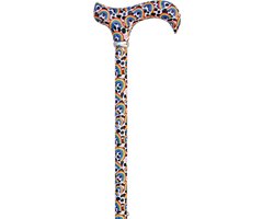 Classic Canes Verstelbare wandelstok - Regenbogen - Verstelbaar - Lengte 73 - 95 cm - Extra Korte Stand 63 cm - Aluminium - Derby handvat - Gewicht 265 gram - Diameter wandelstok 16 mm - Wandelstokken - Voor heren en dames - Uitschuifbare wandelstok