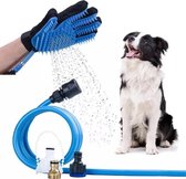 BP® Hondendouche - Honden Sproeier - Hondenbad - Hond Wassen - Hondenfontein - Honden Waterspeelgoed - Inclusief tuinslang en opzetstukken