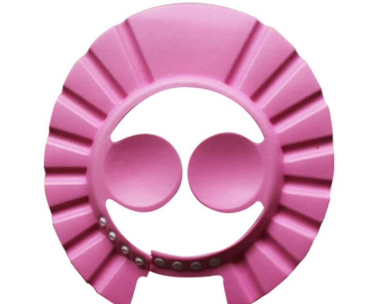 Douche Cap Kids Roze - Veilig Douchen Kinderen - Douche Muts Kids - Shampoo Douche Cap - Bad Accessoires Kinderen - Douchemuts Roze