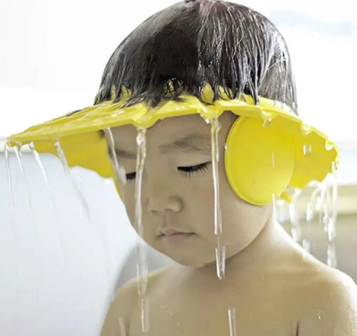 Douche Cap Kids Blauw Veilig Douchen Kinderen Douche Muts Kids