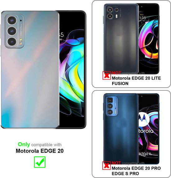 Coque Cadorabo pour Motorola EDGE 20 en NOIR LIQUIDE - Coque de protection en silicone TPU souple