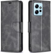 Mobigear Telefoonhoesje geschikt voor Xiaomi Redmi Note 12 Hoesje | Mobigear Excellent Bookcase Portemonnee | Pasjeshouder voor 3 Pasjes | Telefoonhoesje voor Pinpas / OV Kaart / Rijbewijs - Zwart